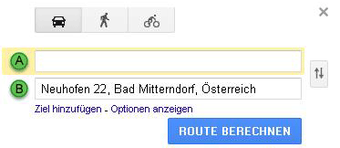 Route berechnen